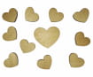 Lots de 11 Coeurs bois
