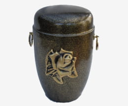 Urne Métal Acier Vernis Vieil Or