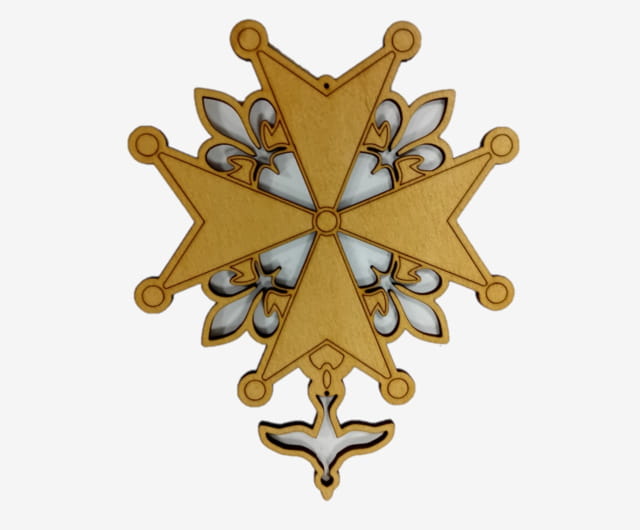 Croix Huguenote Bois