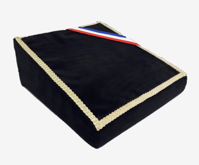 Oreiller pour Médailles mousse et Ruban Tricolore