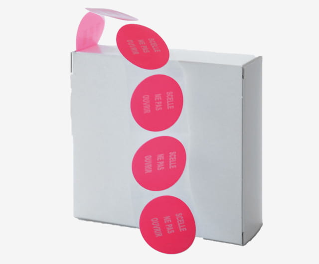 Pastilles Adhésives pour scellés