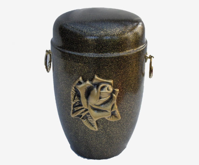 Urne Métal Acier Vernis Vieil Or