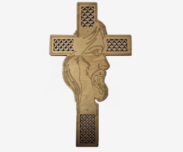 Christ sur Croix Bois